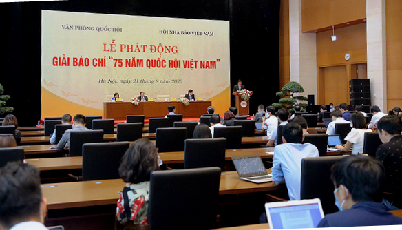 phat dong giai bao chi 75 nam quoc hoi viet nam