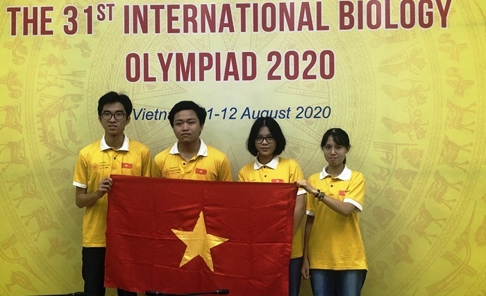 hoc sinh viet nam gianh huy chuong vang olympic sinh hoc quoc te