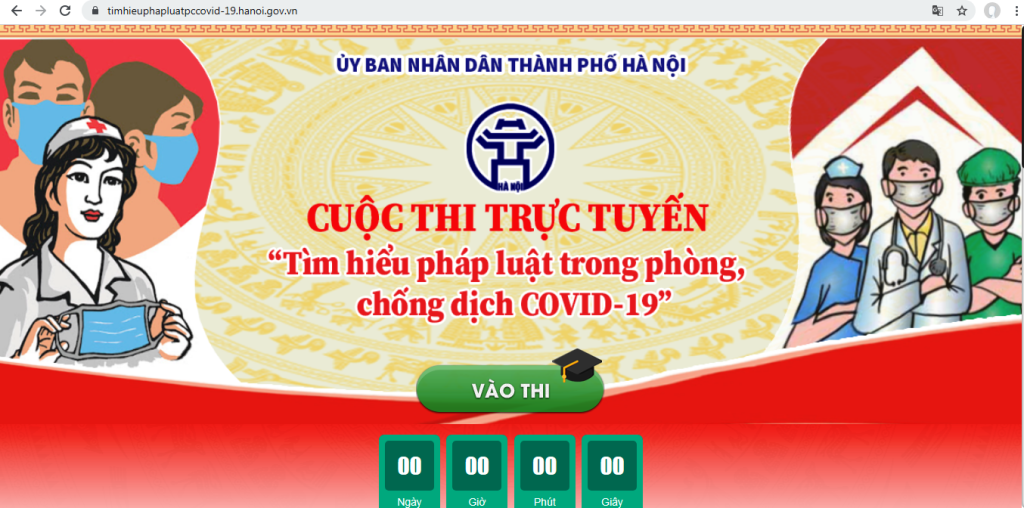 Hà Nội: Hơn 1 triệu người thi “Tìm hiểu pháp luật về phòng, chống dịch Covid-19”