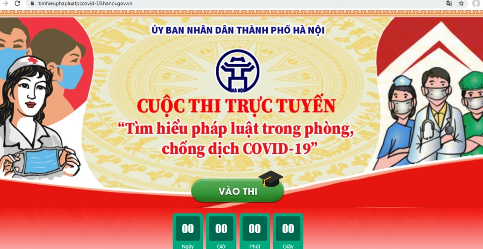 Hà Nội: Hơn 1 triệu người thi “Tìm hiểu pháp luật về phòng, chống dịch Covid-19”