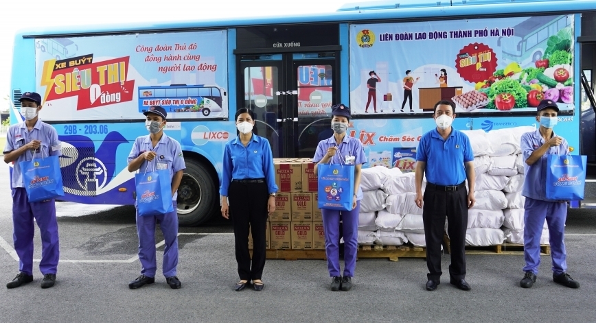Hà Nội: Tặng 1.000 “Túi an sinh công đoàn” cho người lao động bị ảnh hưởng bởi dịch Covid-19