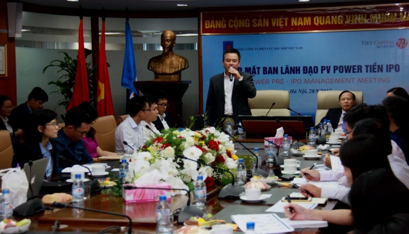 pv power to chuc gap mat cac nha dau tu truoc them ipo