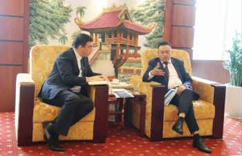 Chủ tịch HĐTV Petrovietnam Trần Sỹ Thanh tiếp Đại sứ Nhà nước Israel