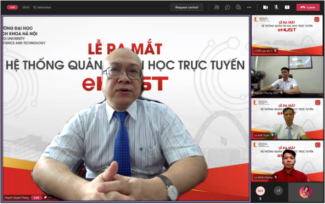 Đại học Bách khoa Hà Nội ra mắt Hệ thống Quản trị đại học trực tuyến eHUST