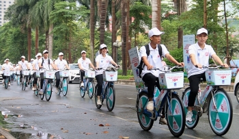 Đạp xe diễu hành hưởng ứng Tháng Phòng chống cháy nổ 2019