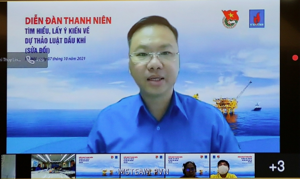 Tuổi trẻ Dầu khí tổ chức diễn đàn đóng góp ý kiến Dự thảo Luật Dầu khí (sửa đổi)