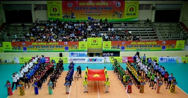 khai mac giai bong chuyen tranh cup pv dam ca mau nam 2018