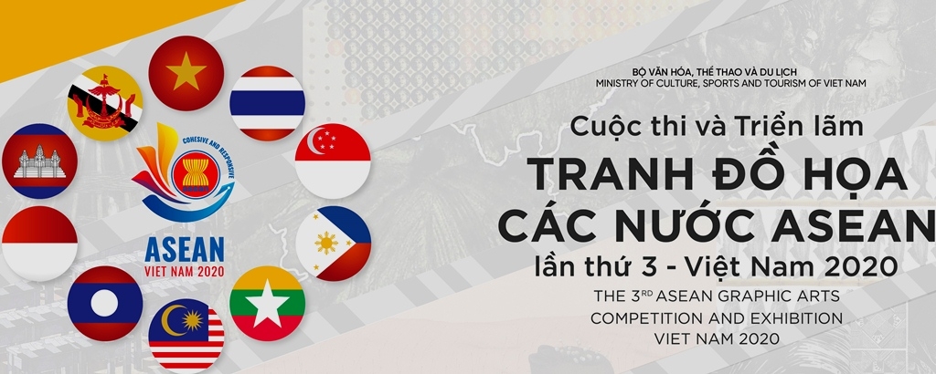 Triển lãm tranh đồ họa các nước ASEAN lần thứ 3 - Việt Nam 2020