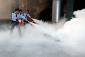 Diễn tập PCCC tại Tòa nhà Viện Dầu khí Việt Nam