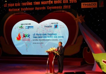 Tuổi trẻ PVN nhận Giải thưởng tình nguyện Quốc gia 2015