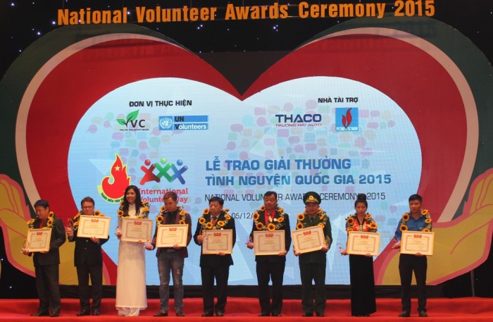 tuoi tre pvn nhan giai thuong tinh nguyen quoc gia 2015