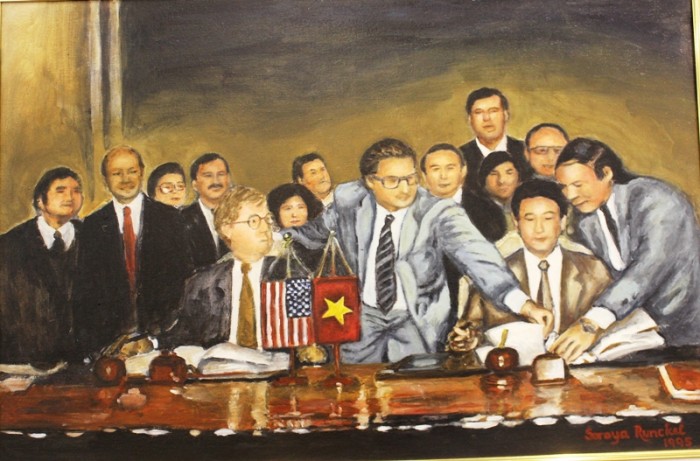 ve dep viet nam qua tranh nu hoa sy my