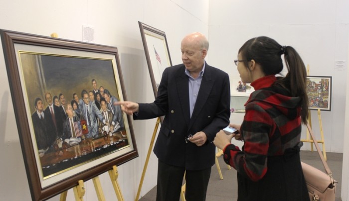 ve dep viet nam qua tranh nu hoa sy my