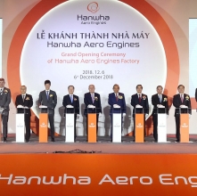 Khánh thành Nhà máy động cơ máy bay Hanwha Aero Engines tại Khu Công nghệ cao Hòa Lạc