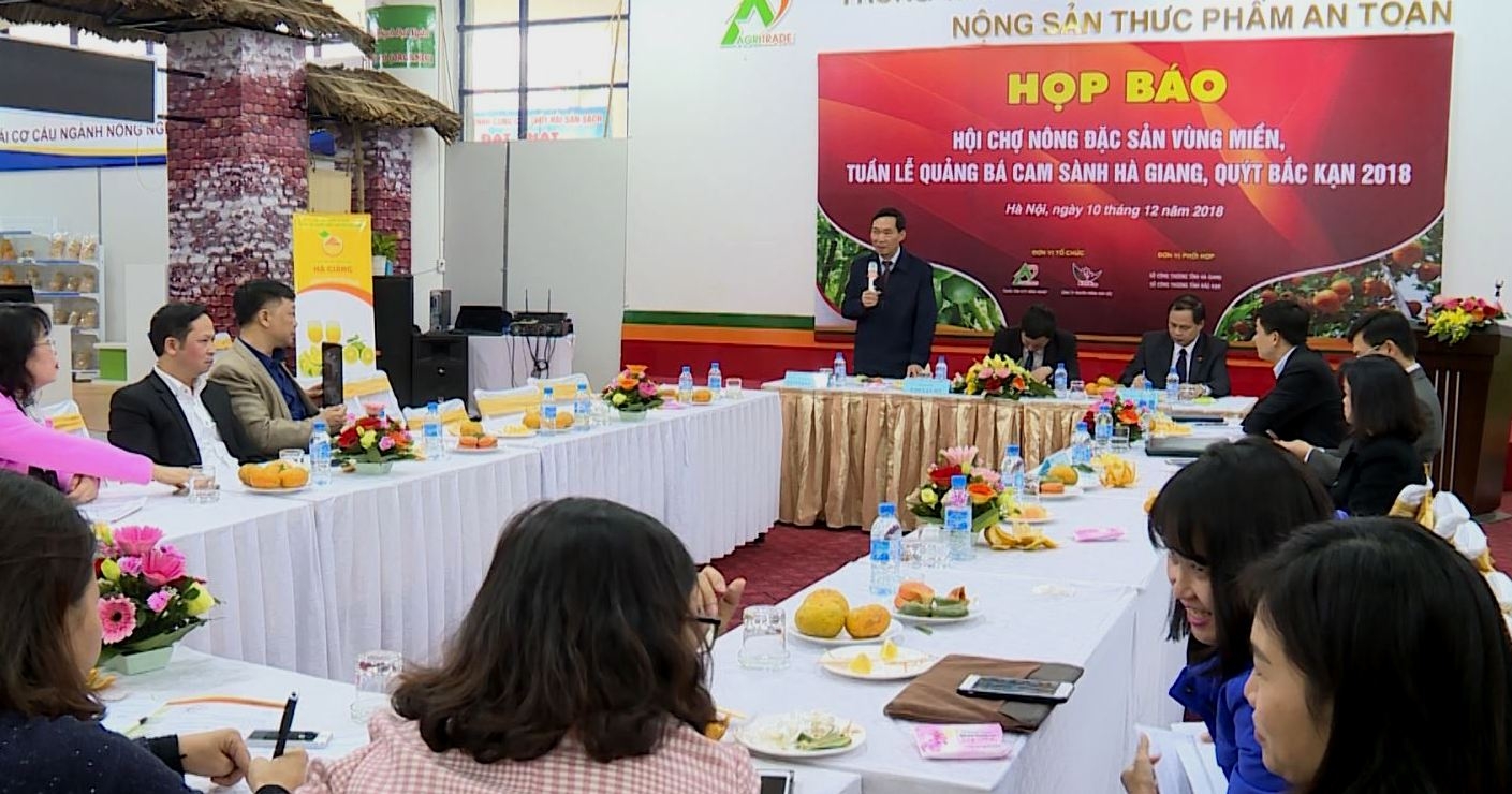 Cam sành Hà Giang, quýt Bắc Kạn đến với người tiêu dùng Thủ đô