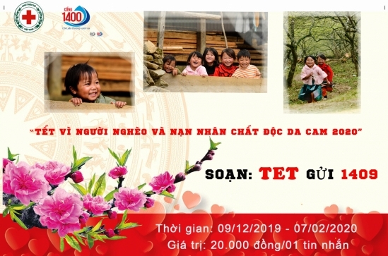 phat dong nhan tin tet vi nguoi ngheo va nan nhan chat doc da cam nam 2020