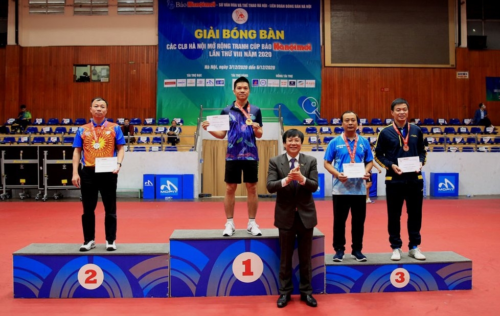 Petrovietnam giành 3 huy chương Giải bóng bàn tranh Cúp Báo Hànộimới lần thứ VIII