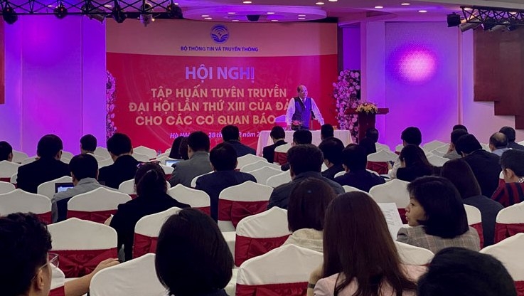 Tập huấn tuyên truyền Đại hội lần thứ XIII của Đảng