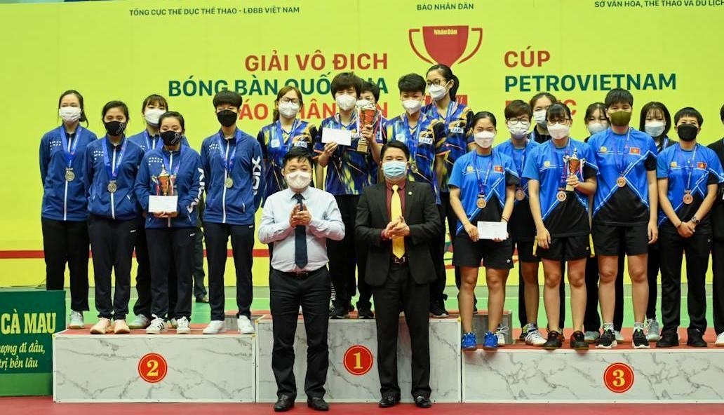 Bế mạc Giải bóng bàn tranh cúp Petrovietnam - PVCFC 2021