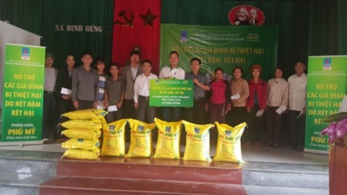 pvfcco north ho tro dong bao bi thiet hai do ret dam ret hai