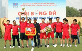 Đội Thang máy ThyssenKrupp vô địch Giải bóng đá Petrosetco - PSA Open 2013
