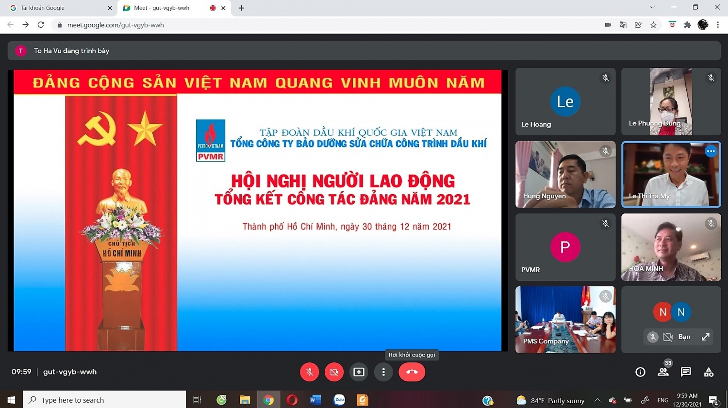PVMR nỗ lực vượt khó, cơ bản hoàn thành chỉ tiêu nhiệm vụ năm 2021