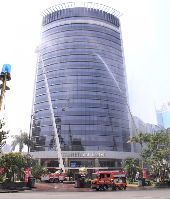 dien tap pccc tai petrovietnam tower