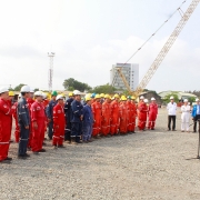 Xí nghiệp Xây lắp thi đua hoàn thành đúng tiến độ công trình BK-18A và BK-19