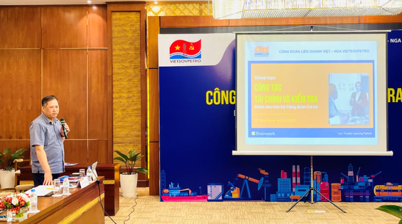 Công đoàn Vietsovpetro tổ chức đào tạo công tác tài chính