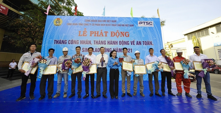 Công đoàn PTSC phát động Tháng Công nhân năm 2021
