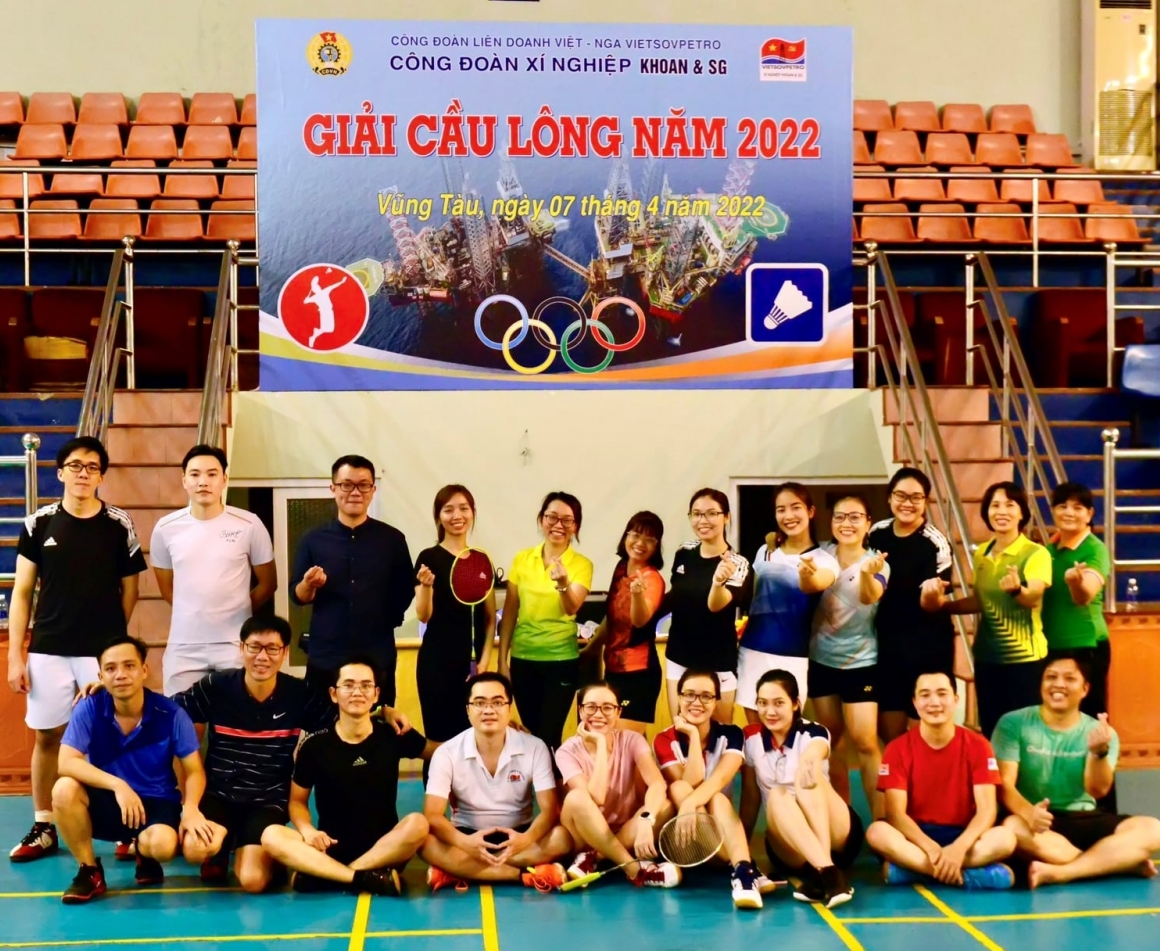 Các công đoàn cơ sở tích cực chuẩn bị cho Giải cầu lông Vietsovpetro 2022