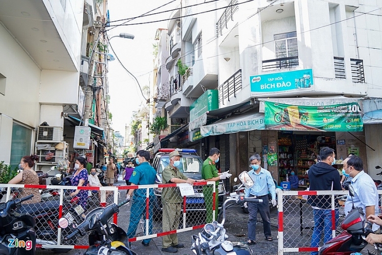 TP HCM: Phong tỏa một số địa điểm liên quan ca nghi nhiễm mới ở quận 3