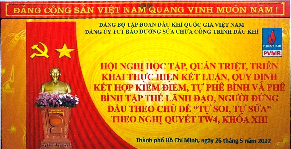 Đảng ủy PVMR tổ chức sinh hoạt chính trị chuyên đề “Tự soi - Tự sửa”