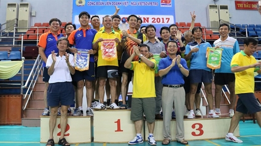 cong doan vietsovpetro to chuc giai bong ban nam 2017