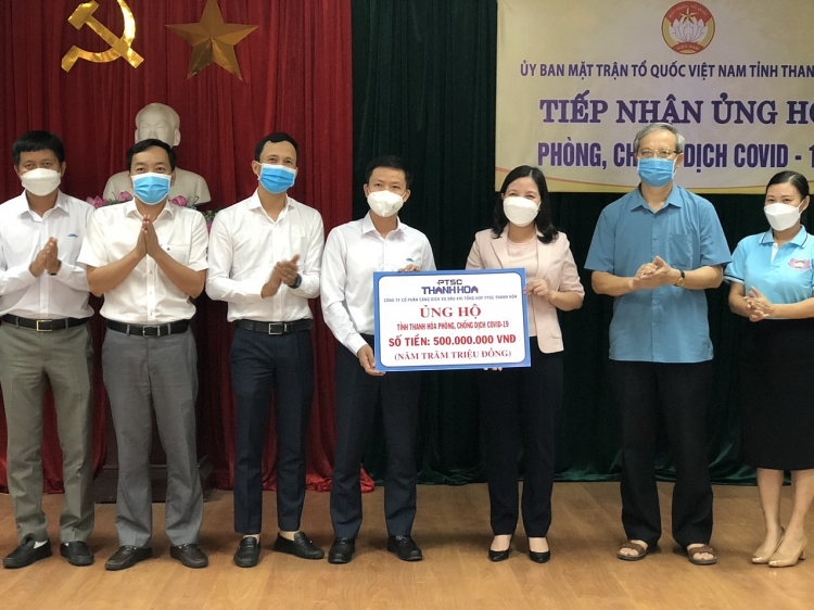 PTSC Thanh Hóa tiếp tục ủng hộ công tác phòng, chống dịch Covid-19