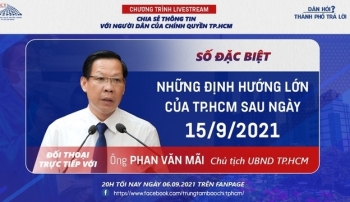 Lãnh đạo TP HCM thông tin về kế hoạch nới lỏng giãn cách trong livestream 20h tối nay