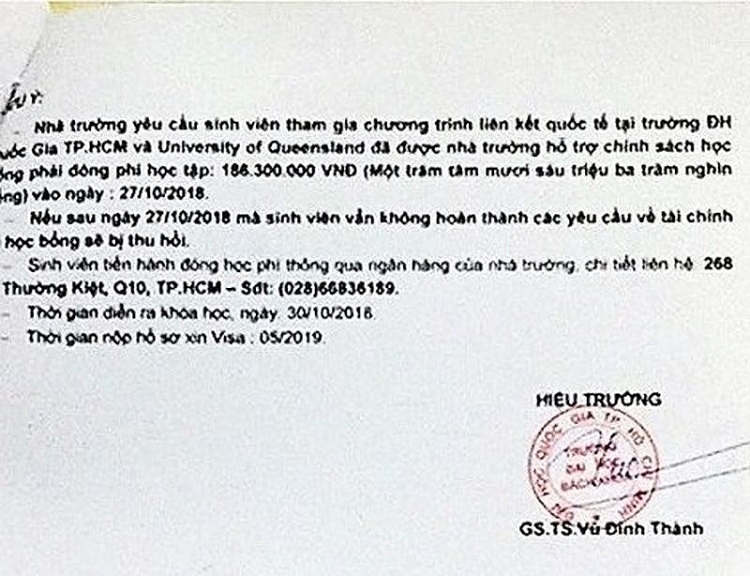 mao danh dh bach khoa tphcm lua dao hang tram trieu dong