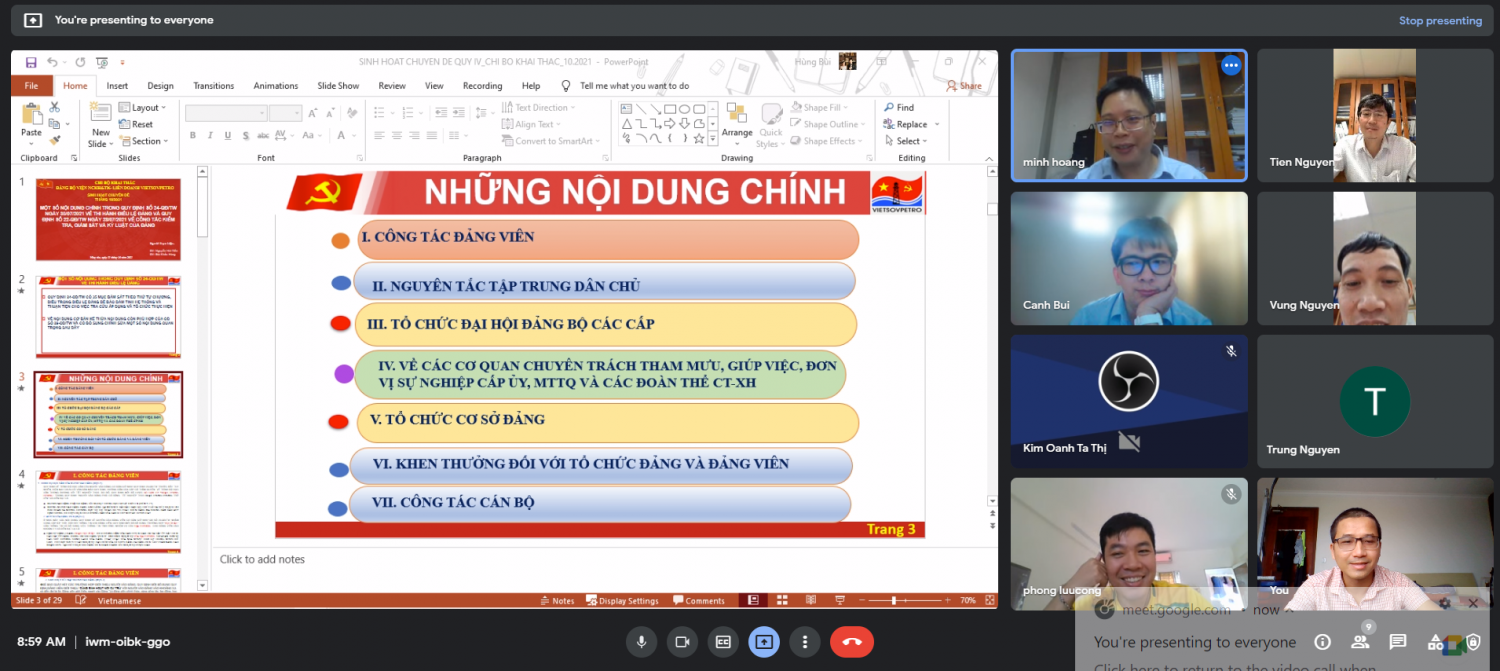 Quán triệt các quy định mới của Ban chấp hành Trung ương
