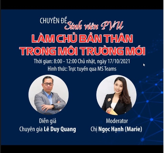 “Sinh viên PVU - làm chủ bản thân trong môi trường mới”