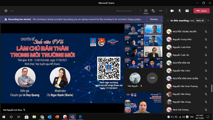 “Sinh viên PVU - làm chủ bản thân trong môi trường mới” “Sinh viên PVU - làm chủ bản thân trong môi trường mới”