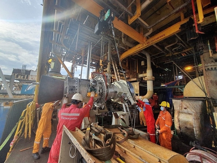 Vietsovpetro: Xí nghiệp Khí hoàn thành vượt tiến độ công tác dừng giàn bảo dưỡng, sửa chữa năm 2021