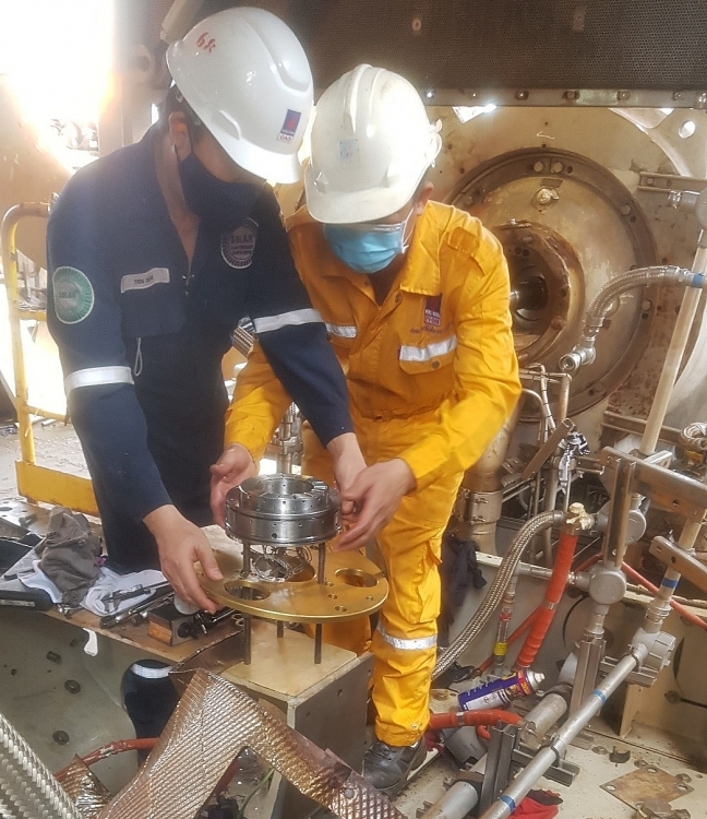 Xí nghiệp Khí hoàn thành vượt tiến độ công tác dừng giàn bảo dưỡng, sửa chữa năm 2021