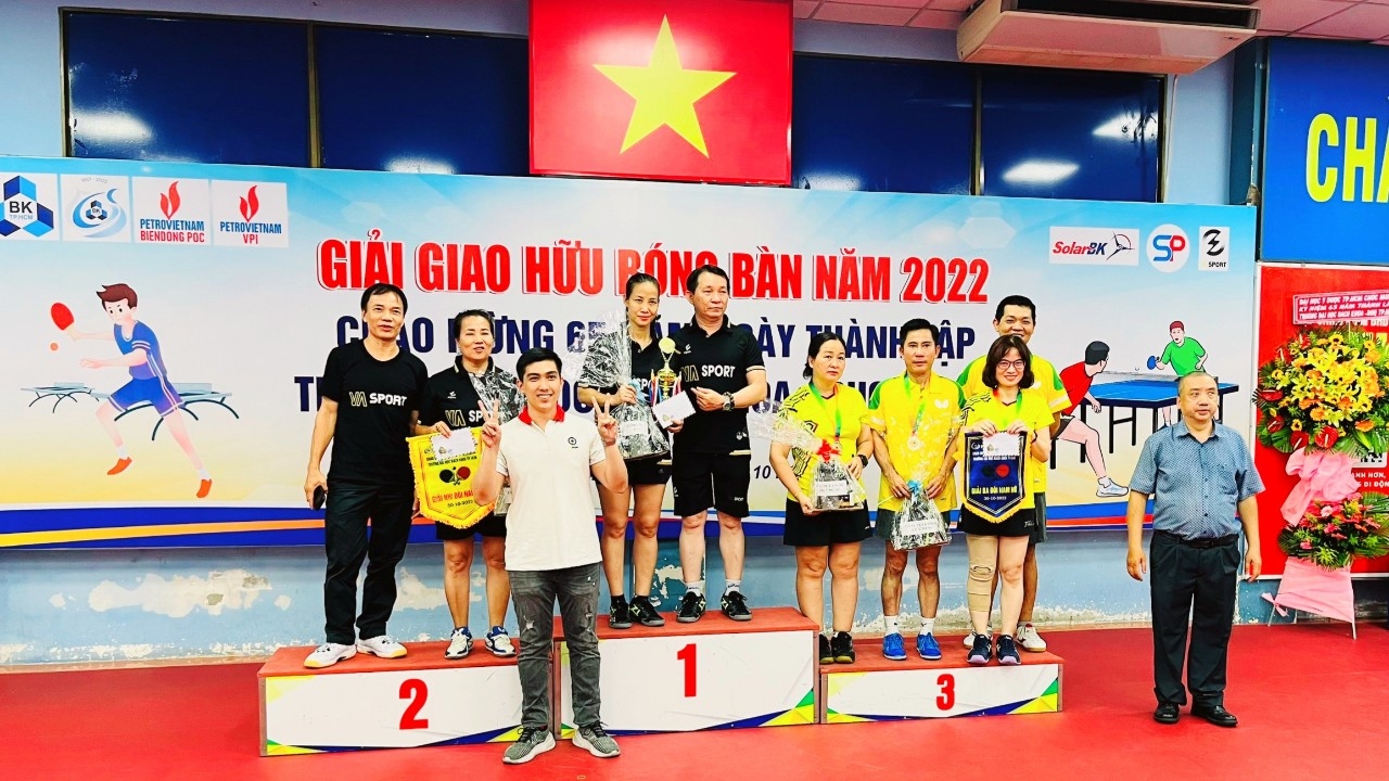 Giải Bóng bàn Giao hữu Trường Đại học Bách khoa TP.HCM - BIENDONG POC: Sân chơi quy mô và mang tính chuyên nghiệp cao Giải Bóng bàn Giao hữu Trường Đại học Bách khoa TP.HCM - BIENDONG POC: Sân chơi quy mô và mang tính chuyên nghiệp cao