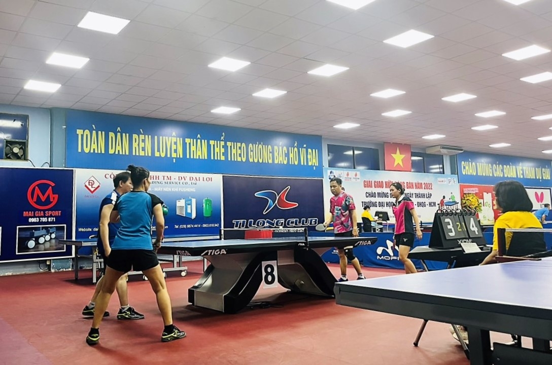 Giải Bóng bàn Giao hữu Trường Đại học Bách khoa TP HCM - BIENDONG POC: Sân chơi quy mô và mang tính chuyên nghiệp cao