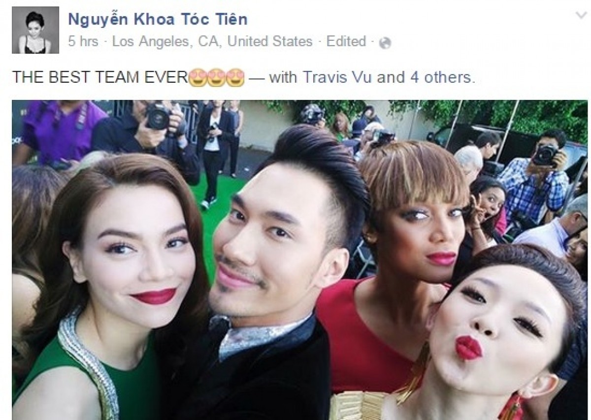 Hồ Ngọc Hà, Tóc Tiên quyến rũ tại tiệc America's Next Top Model