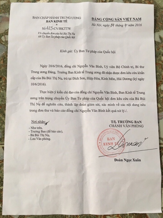 uy ban tu phap quoc hoi giam sat vu ky an o hai duong