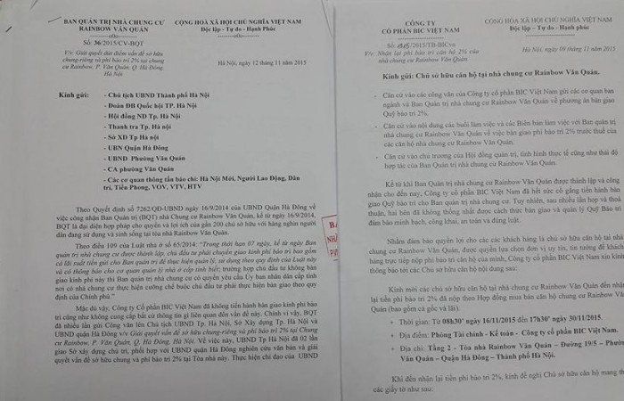 Bàn giao quỹ bảo trì chung cư kiểu... hạ sách chu dau tu chung cu rainbow ban giao quy bao tri toa nha theo kieu ha sach