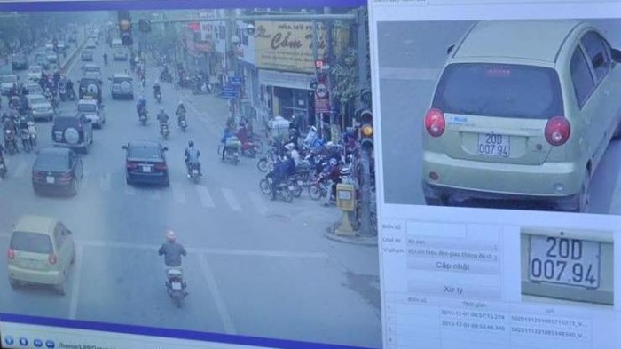ngay dau tien phat nguoi gan 100 xe vi pham bi camera diem mat