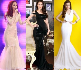 Hồ Ngọc Hà đẹp kiêu kỳ với váy đuôi cá