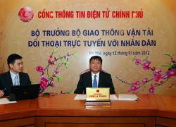 Bộ trưởng Giao thông Vận tải đối thoại trực tuyến với nhân dân